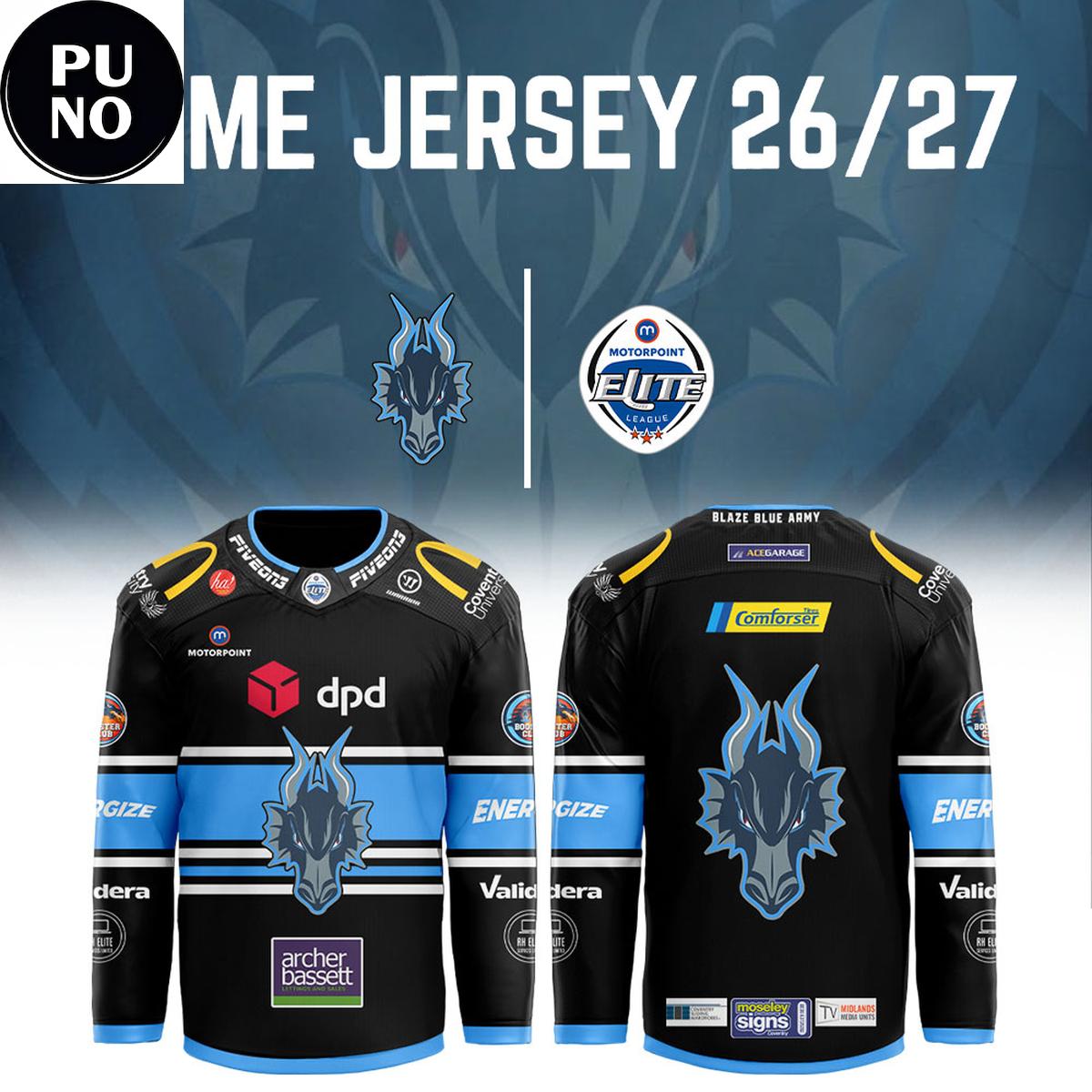 Coventry Blaze Season 2026/27 Personalized Hockey Jersey