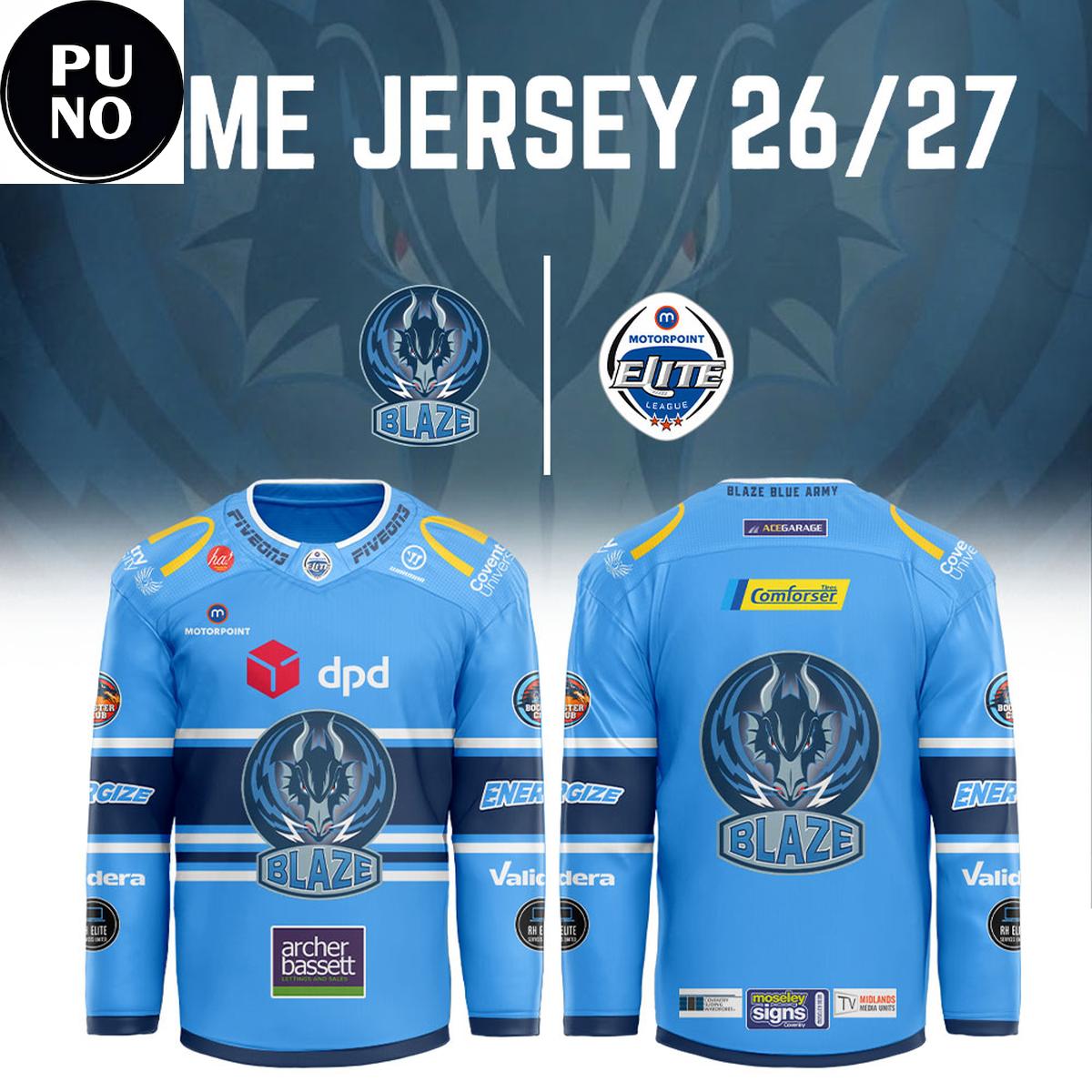 Coventry Blaze Season 2026/27 Personalized Hockey Jersey