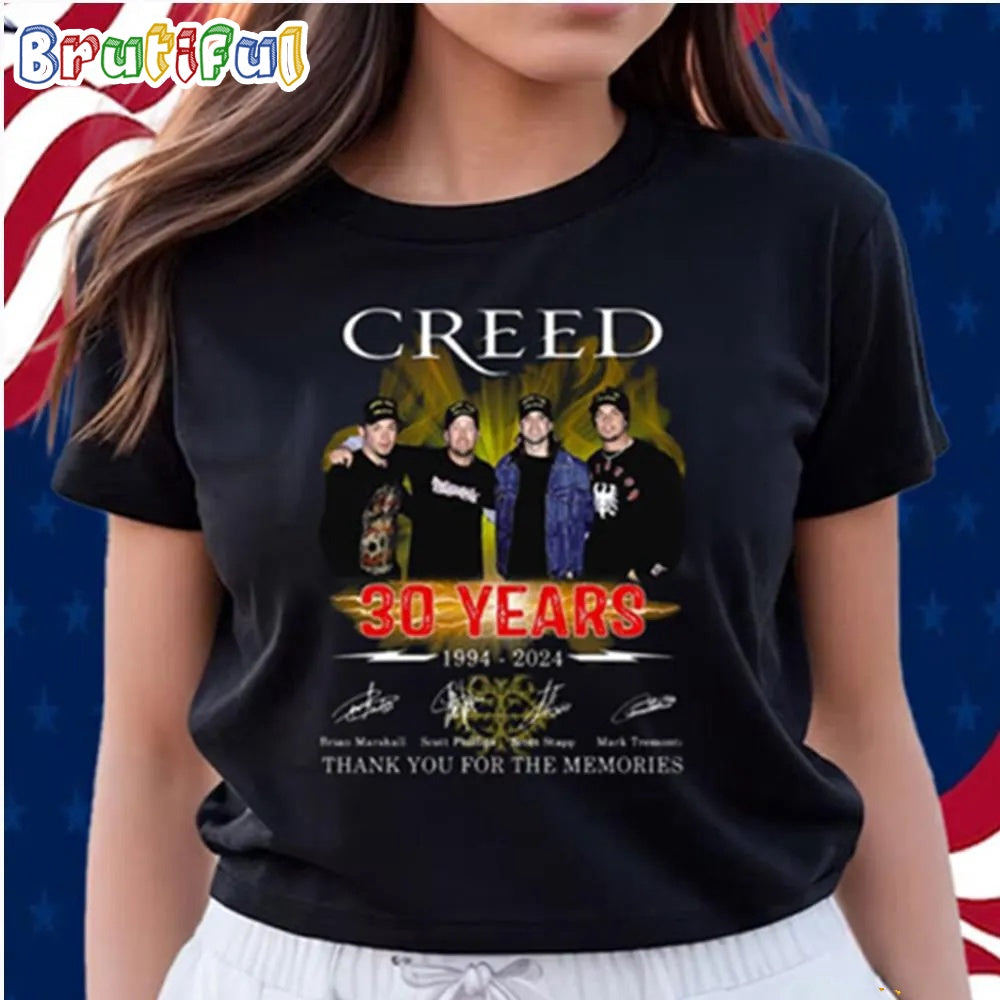 Creed 30 Years 1994-2024 Thank You For The Memories 2024 T-Shirt