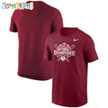 Crimson Oklahoma Sooners Four Peat NCAA Softball Women’s College World Series Champions Logo T Shirt