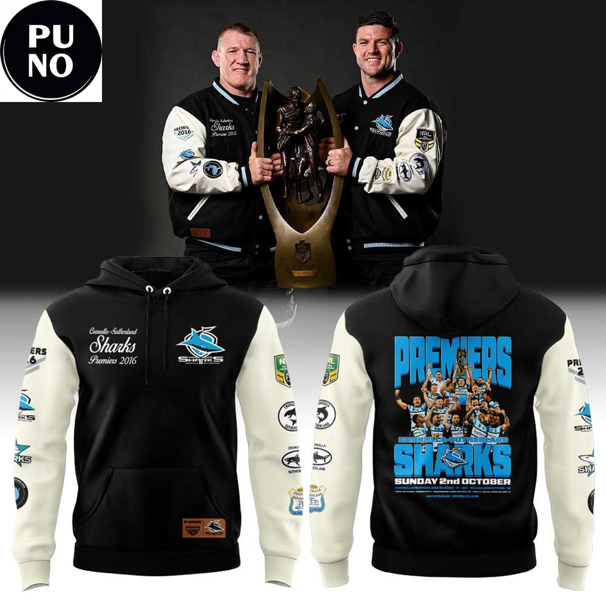 Cronulla Sharks 2026 Premiers Anniversary Range Hoodie