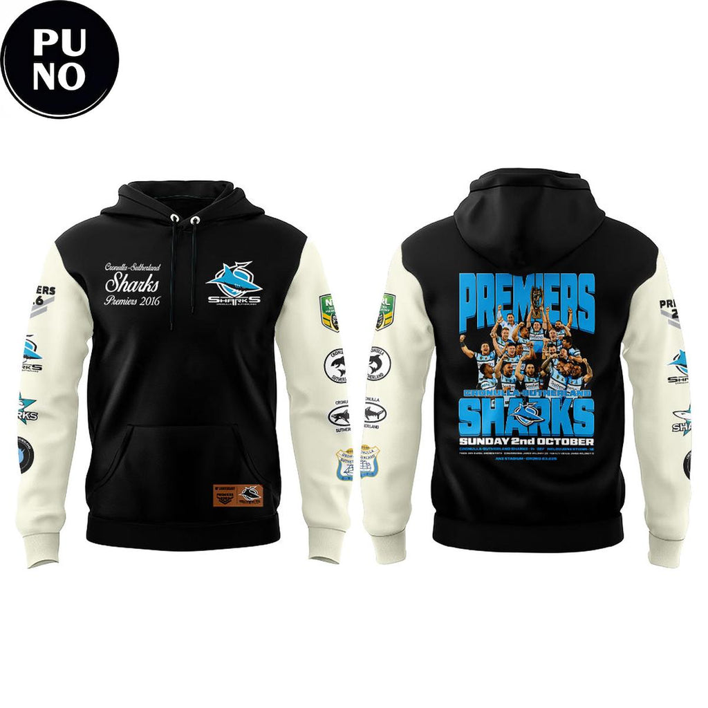 Cronulla Sharks 2026 Premiers Anniversary Range Hoodie