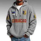 Curacao World Cup 2026 Waffle Quarter Zip Hoodie