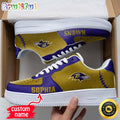 Custom NFL Baltimore Ravens Air Force 1 Shoes Fashionable Air Force 1