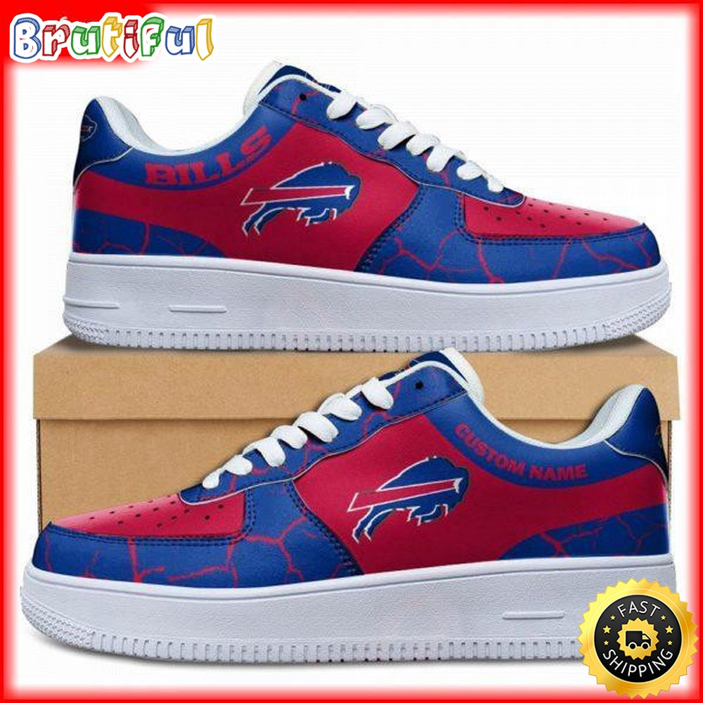 Custom NFL Buffalo Bills Air Force 1 Shoes Sneaker Football Shoes For Fans