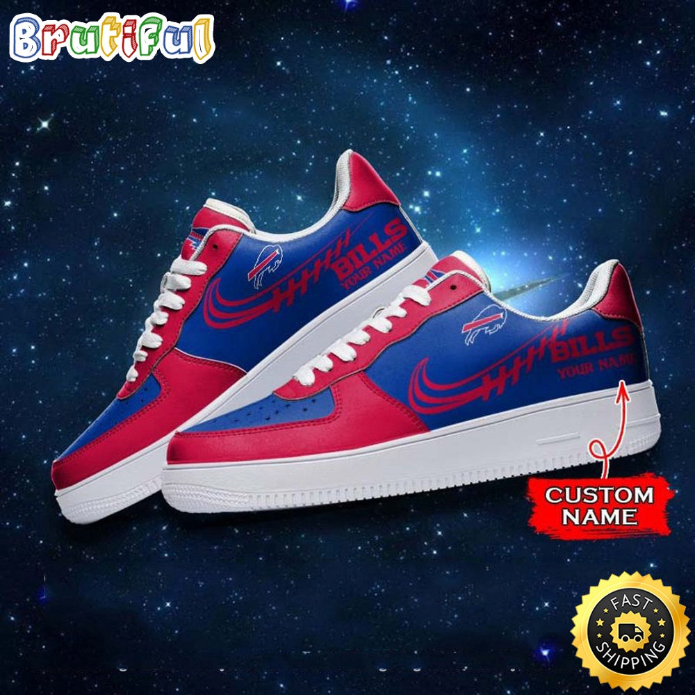 Custom NFL Buffalo Bills Air Force 1 Shoes Sneaker Football Shoes For Sport Fans