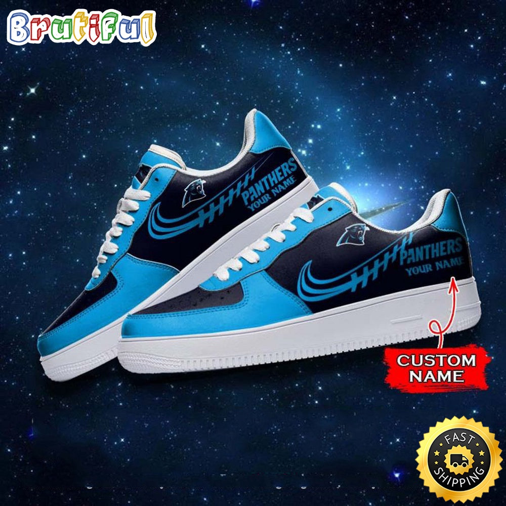 Custom NFL Carolina Panthers Air Force 1 Shoes Sneaker Football Shoes For Sport Fans
