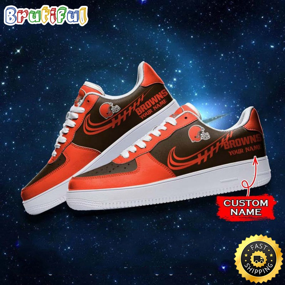 Custom NFL Cleveland Browns Air Force 1 Shoes Sneaker Football Shoes For Sport Fans