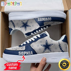 Custom NFL Dallas Cowboys Air Force 1 Shoes Fashionable Air Force 1