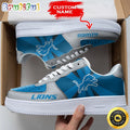 Custom NFL Detroit Lions Air Force 1 Shoes Versatile AF1 Series