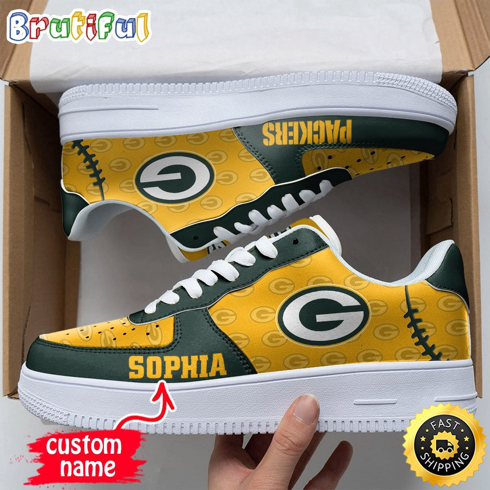 Custom NFL Green Bay Packers Air Force 1 Shoes Fashionable Air Force 1