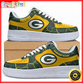 Custom NFL Green Bay Packers Air Force 1 Shoes Sneaker Football Shoes For Fans