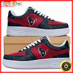 Custom NFL Houston Texans Air Force 1 Shoes Sneaker Football Shoes For Fans
