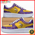 Custom NFL Minnesota Vikings Air Force 1 Shoes Sneaker Football Shoes For Fans