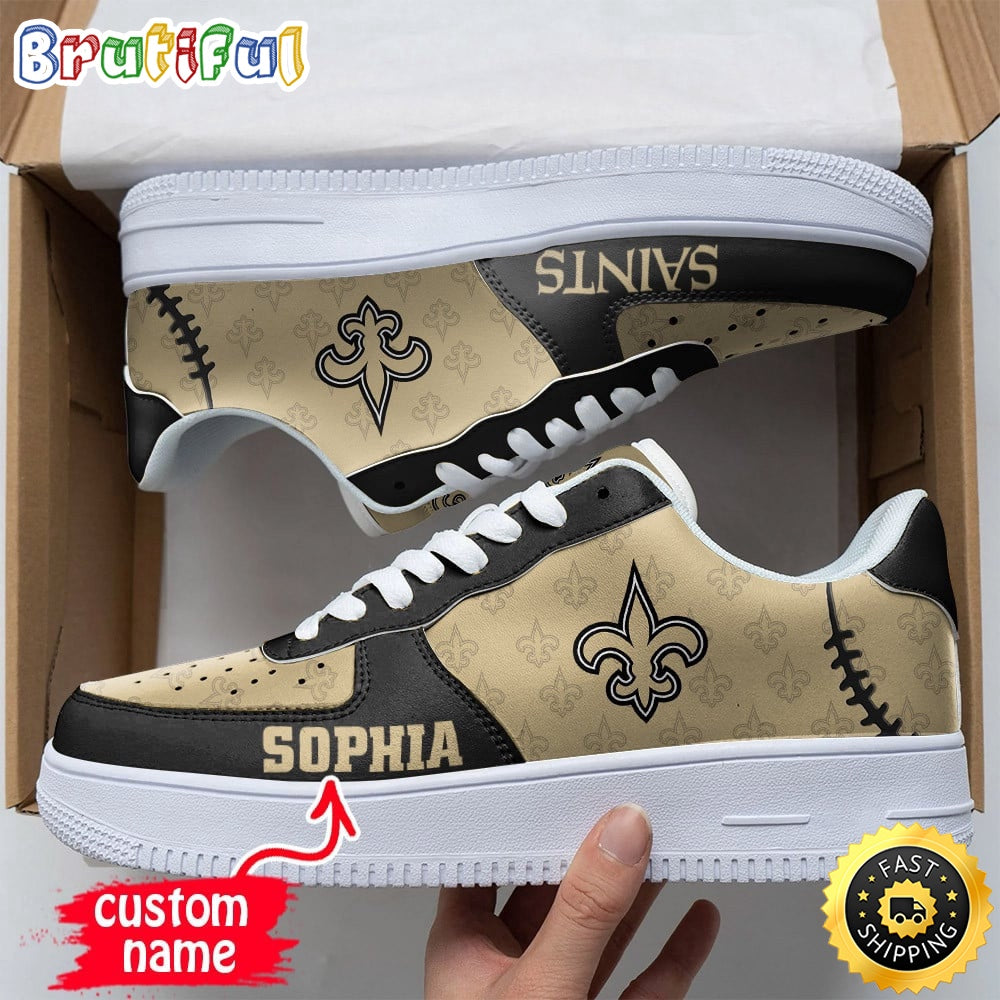 Custom NFL New Orleans Saints Air Force 1 Shoes Fashionable Air Force 1