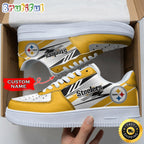 Custom NFL Pittsburgh Steelers Air Force 1 Shoes Sports Sneaker For Fans