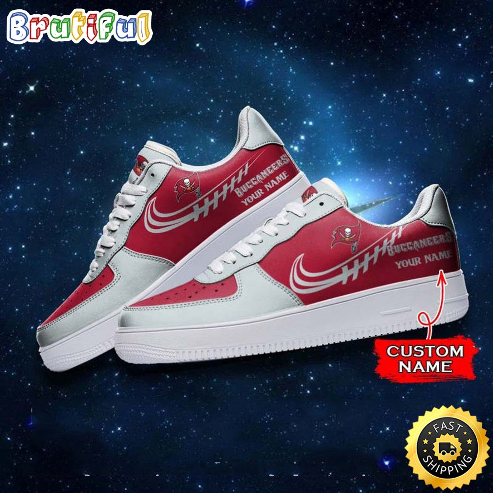 Custom NFL Tampa Bay Buccaneers Air Force 1 Shoes Sneaker Football Shoes For Sport Fans