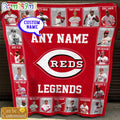 Custom Name MLB Cincinnati Reds Legends Blanket