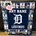 Custom Name MLB Detroit Tigers Legends Blanket