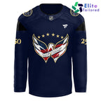 Custom Washington Capitals America 250th Anniversary Navy Hockey Jersey