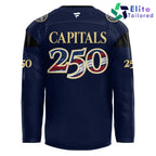 Custom Washington Capitals America 250th Anniversary Navy Hockey Jersey
