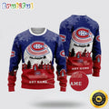 Custom NHL Montreal Canadiens Christmas Ugly Sweater Xmas Sweater For Fans