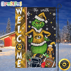 Customize NCAA Missouri Tigers Garden Flag Grinch Football Christmas Welcome Garden Flag