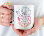 D20 Cat Dungeons and Dragons Mug DnD Gift