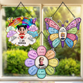 I Am Smart Kind Brave Butterfly - Personalized Window Hanging Suncatcher Ornament - Gift For Kids, Son/Daughter