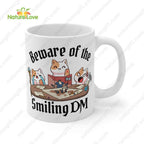 DND Cat Dice Mug DnD Dungeons and Dragons Gift