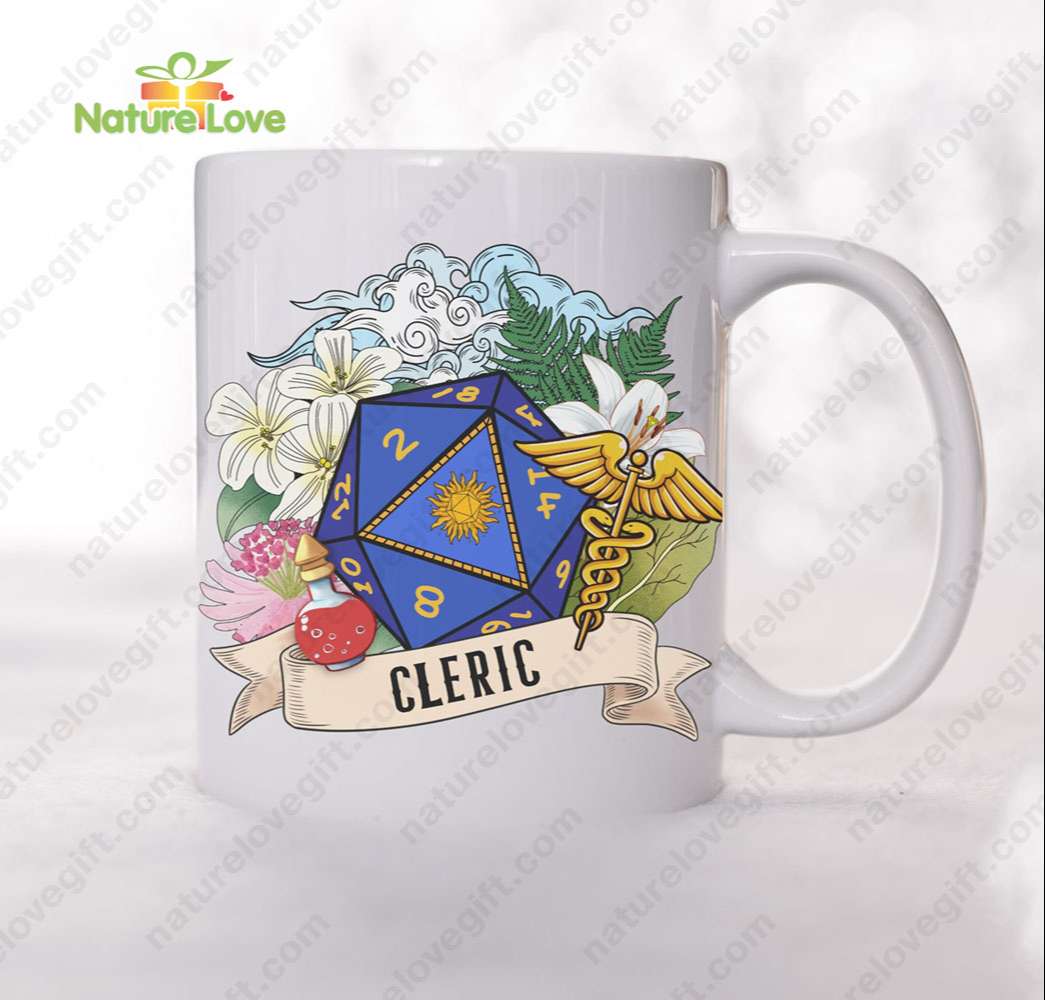 DND Cleric Healing Word Mug DnD Dungeons and Dragons Gift