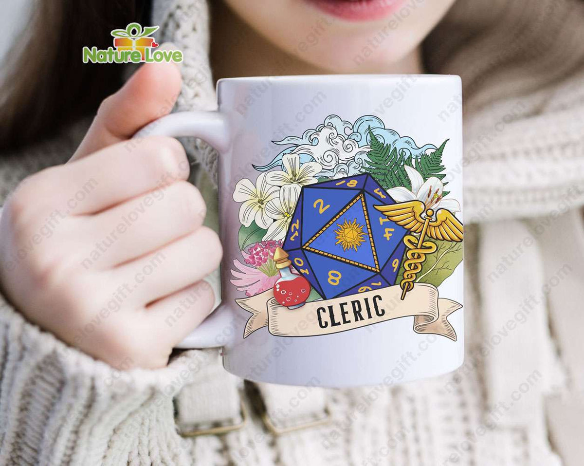 DND Cleric Healing Word Mug DnD Dungeons and Dragons Gift