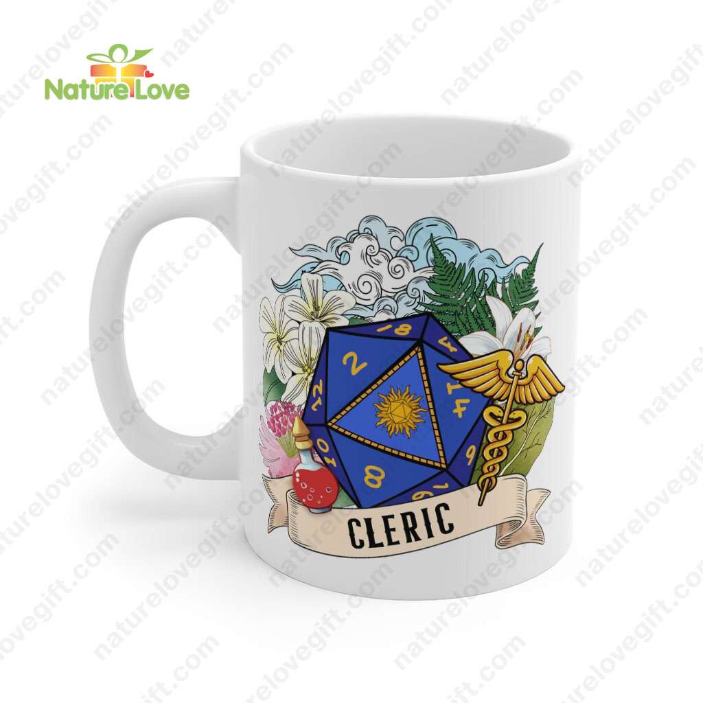 DND Cleric Healing Word Mug DnD Dungeons and Dragons Gift