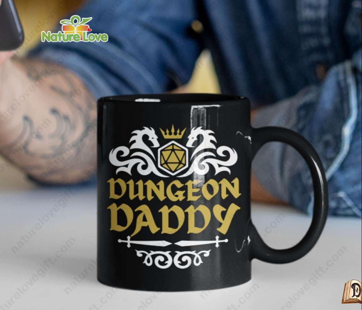 Dungeon Daddy Mug DnD Dungeons and Dragons Father Gift