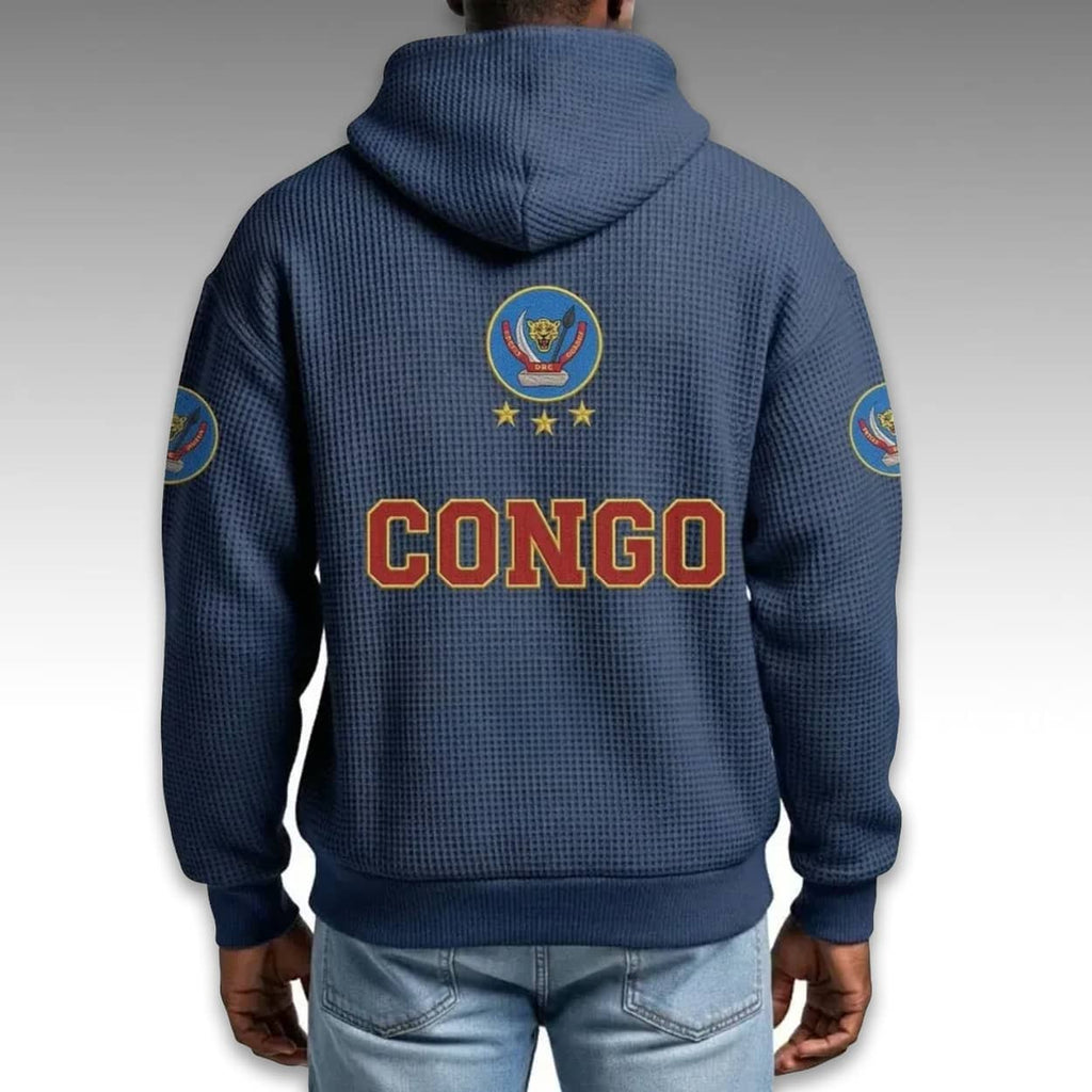 DR Congo World Cup 2026 Waffle Quarter Zip Hoodie