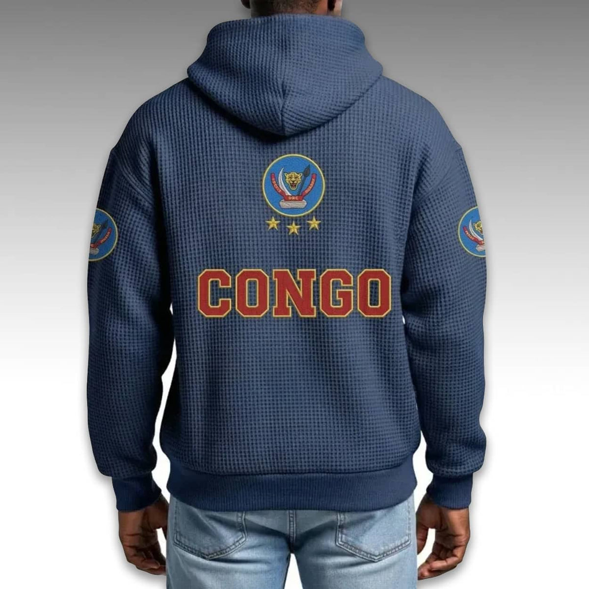 DR Congo World Cup 2026 Waffle Quarter Zip Hoodie