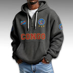 DR Congo World Cup 2026 Waffle Quarter Zip Hoodie