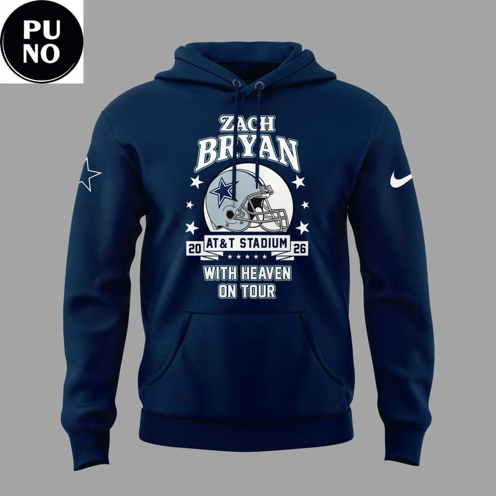 Dallas Cowboy x Zach Bryan With Heaven On Tour 2026 Hoodie T-shirt
