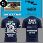 Dallas Cowboy x Zach Bryan With Heaven On Tour 2026 Hoodie T-shirt