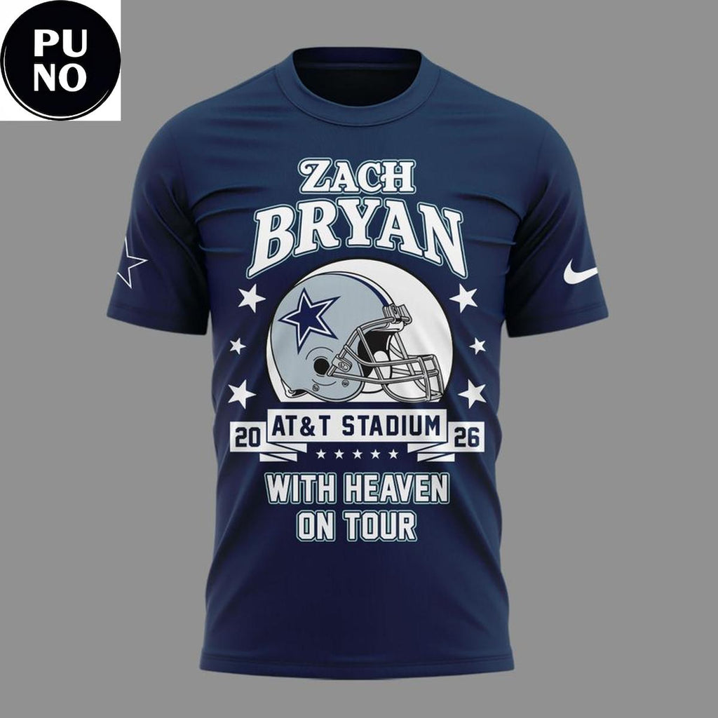 Dallas Cowboy x Zach Bryan With Heaven On Tour 2026 Hoodie T-shirt
