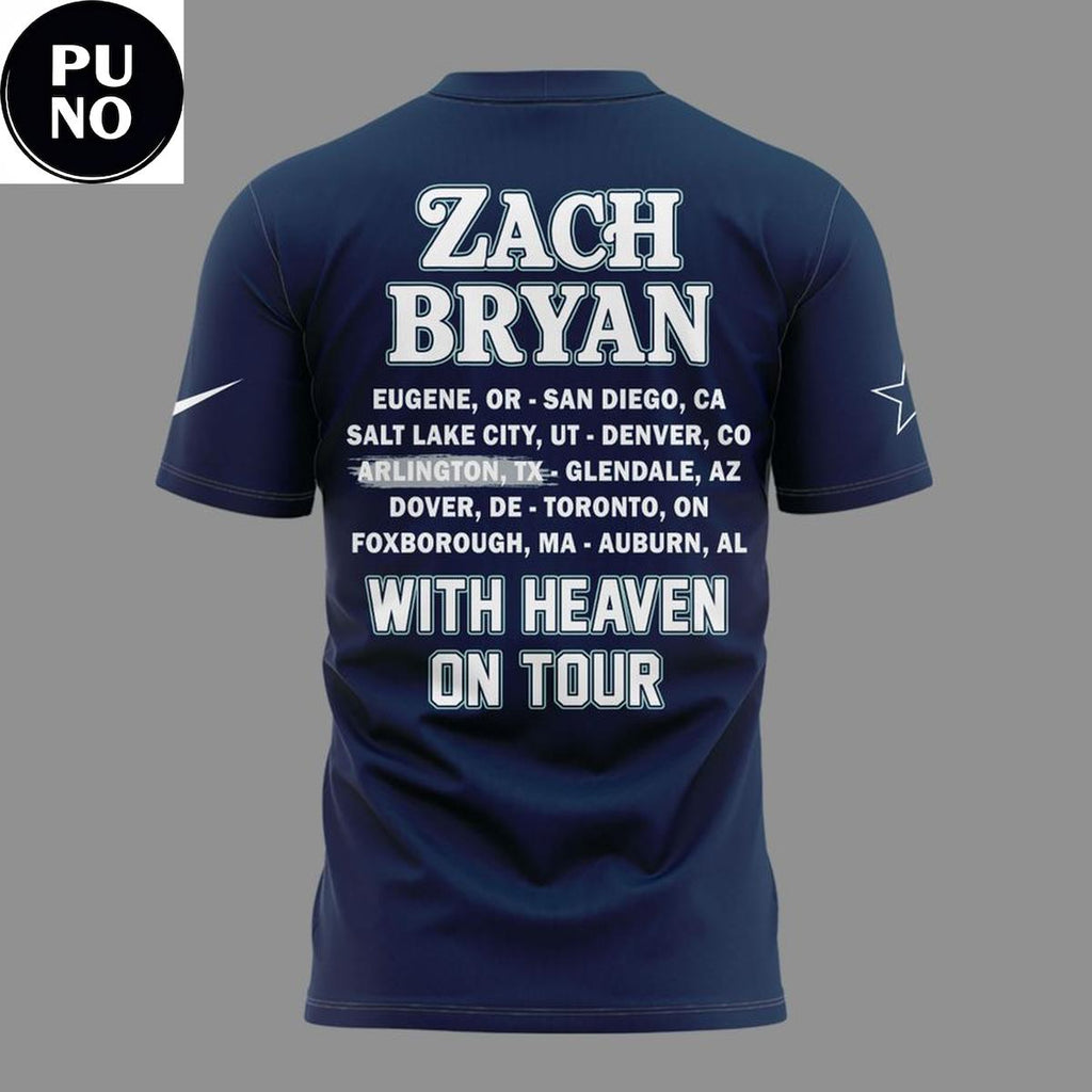 Dallas Cowboy x Zach Bryan With Heaven On Tour 2026 Hoodie T-shirt