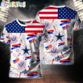 Dallas Cowboys Happy Independence Day 4th Of July 3D T Shirt