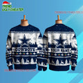 Personalized Dallas Cowboys NFL Snow Ugly Christmas Sweater