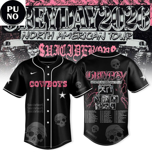 Dallas Cowboys x Suicideboys Greyday 2026 Schedule Baseball Jersey
