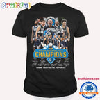 Dallas Mavericks 2024 Western Conference Champions Thank You For The Memories Signature T Shirt