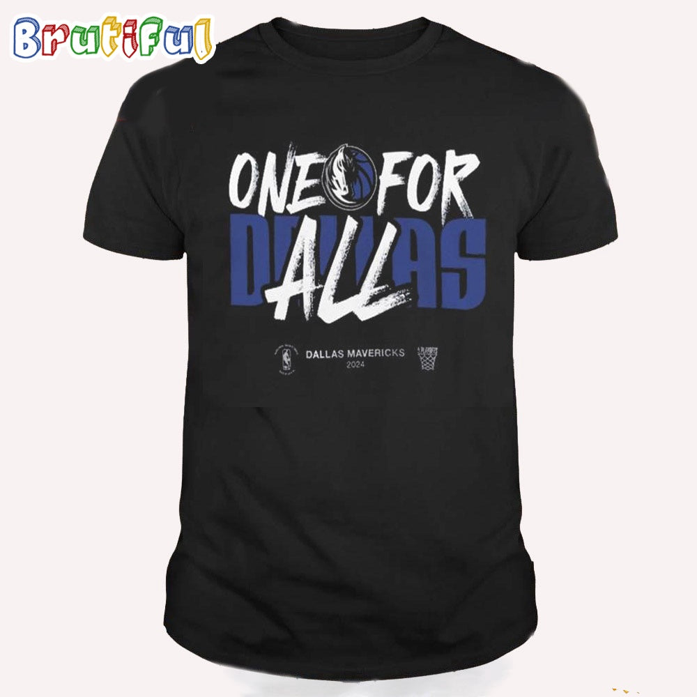 Dallas Mavericks One For All NBA Playoffs 2024 Mantra T Shirt