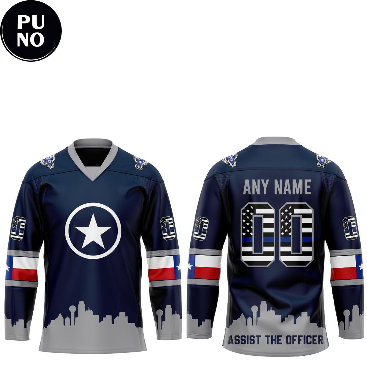 Dallas Stars 2026 Dallas Police Personalized Hockey Jersey