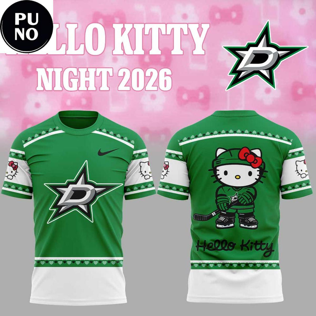Dallas Stars Hello Kitty Night 2026 Hoodie T-Shirt