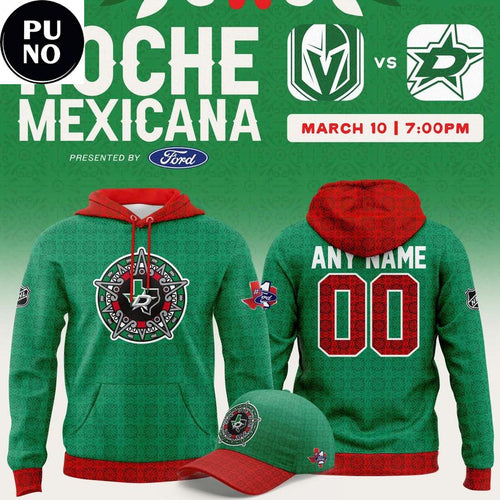 Dallas Stars Noche Mexicana Night 2026 Personalized Hoodie T-Shirt