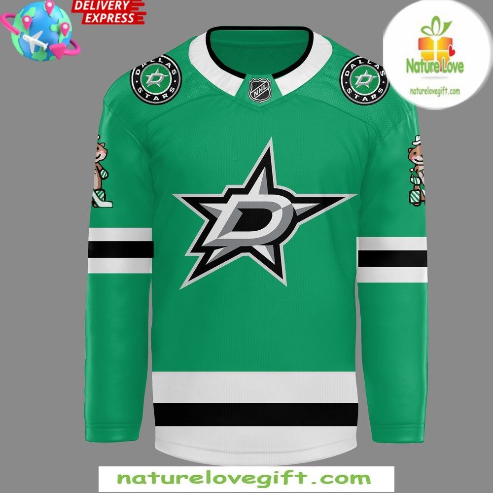Dallas Stars Jake Oettinger Green Away Hockey Jersey